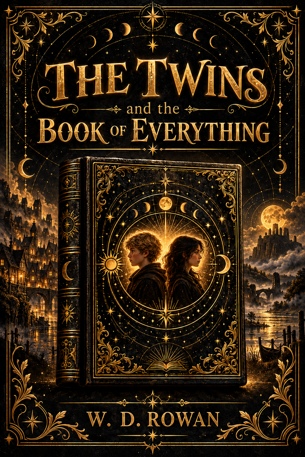 Development concept artwork for The Twins and the Book of Everything